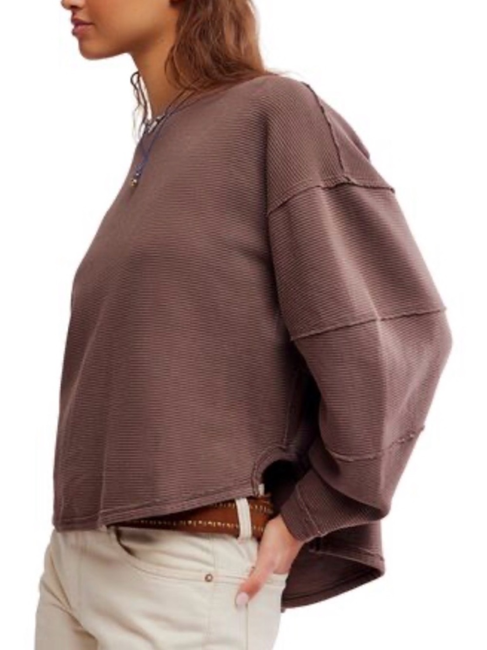 We The Free ‘total eclipse’ robbed long sleeve tee